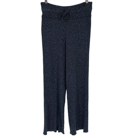 Athleta Reverie Sweater Pant Blue Wicking Breathable Wide Leg Women Small Warm - Picture 2 of 8